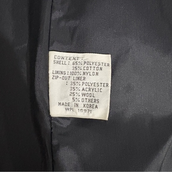 Vintage Braefair Women’s Sz 5/6 Button Down Trench Coat Black Waterproof - Picture 7 of 16